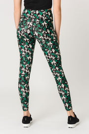 pure by luce sustainable green all-over printed Naomi Joburg leggings inspired by South Africa