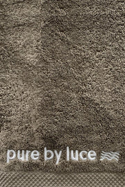 pure by luce sustainable grey Sports towel 50x100cm made from GOTS-cerified organic cotton 